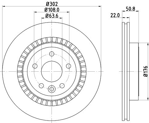 HELLA PAGID Piduriketas 8DD 355 116-191